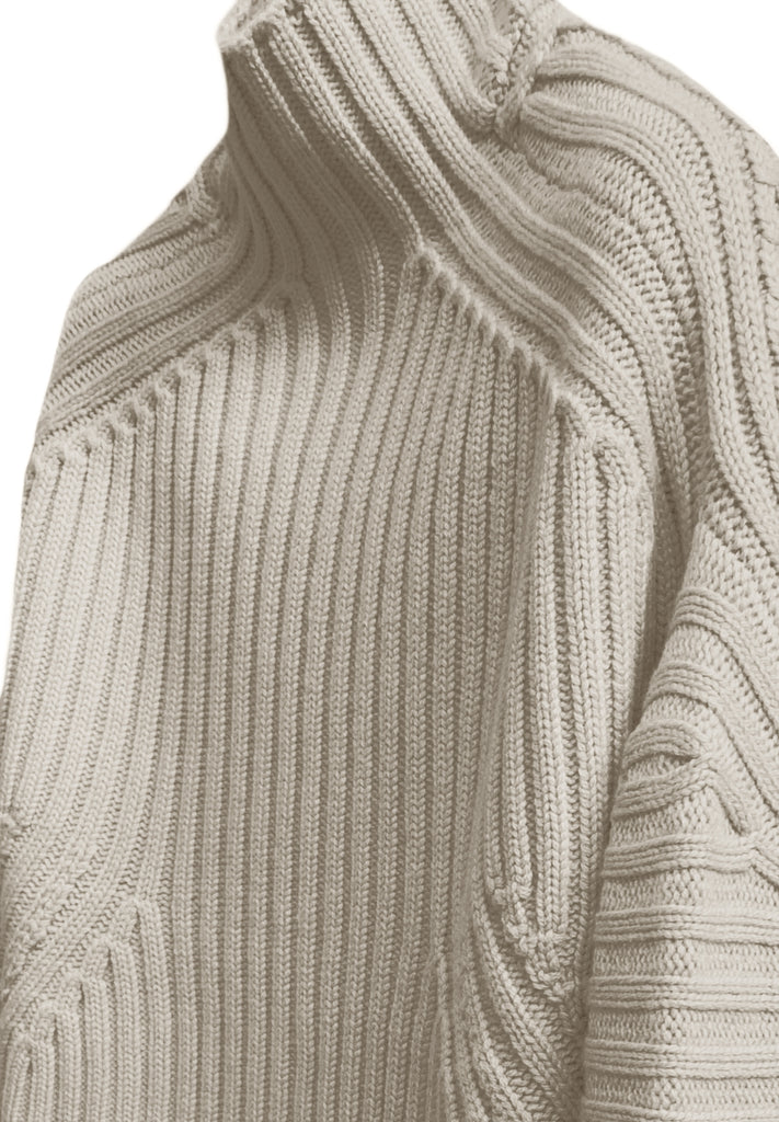 Amelia Ribbed Pullover in Jute