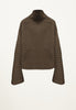 Amelia Ribbed Pullover in Army