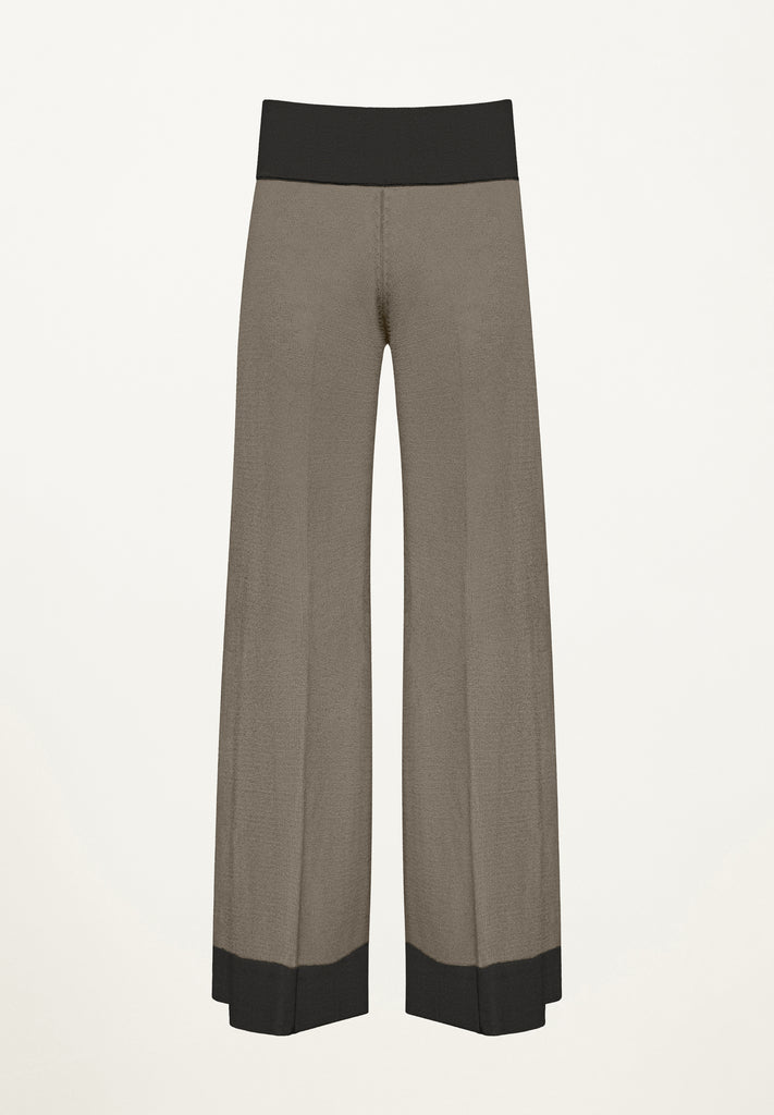 Beachside Pant in Taupe/Black