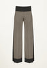 Beachside Pant in Taupe/Black