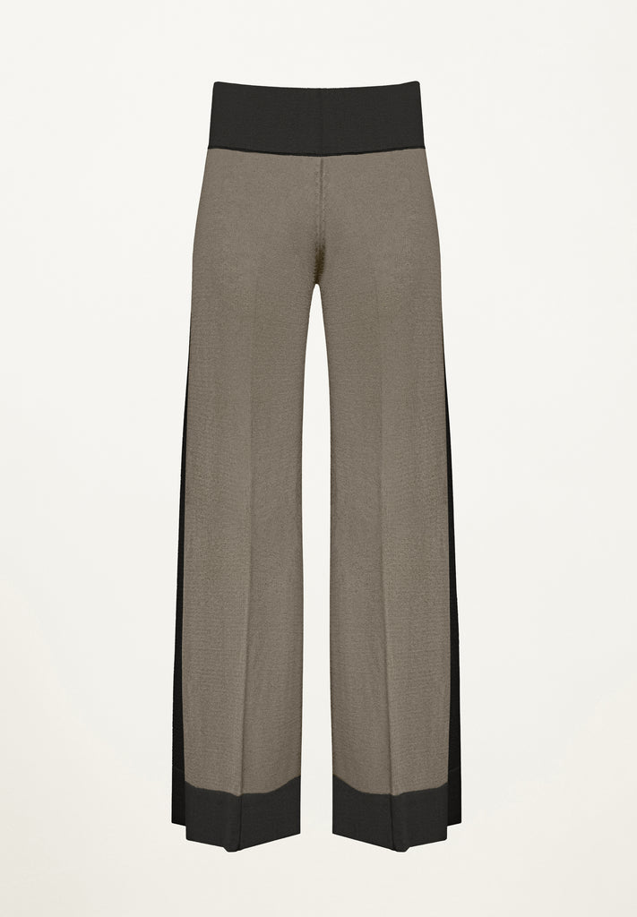 Beachside Pant in Taupe/Black