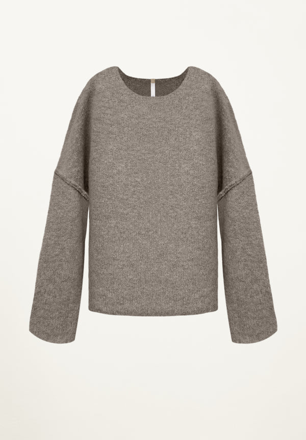 Camden Knit Sweatshirt in Mouse