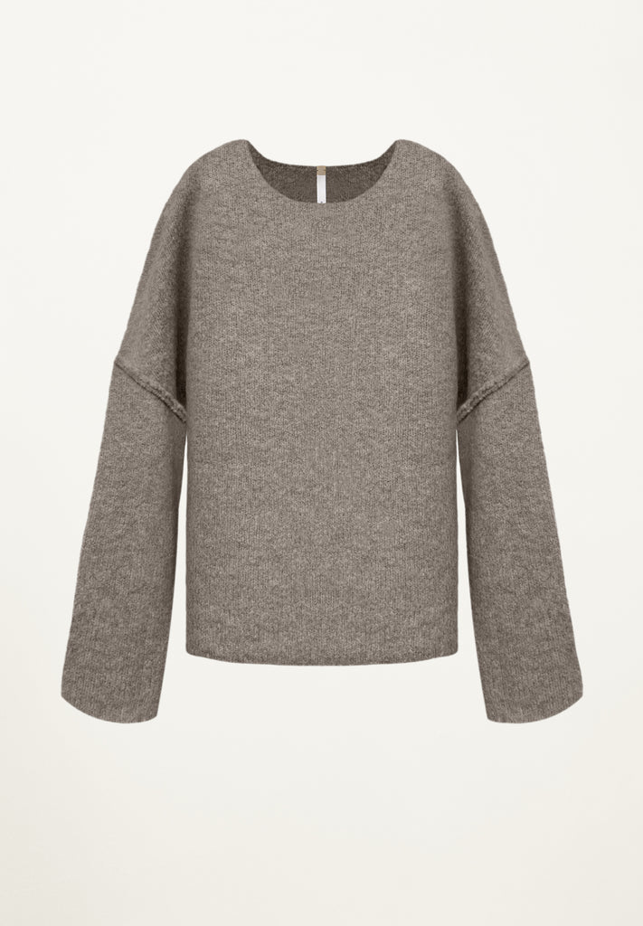 Camden Knit Sweatshirt in Mouse