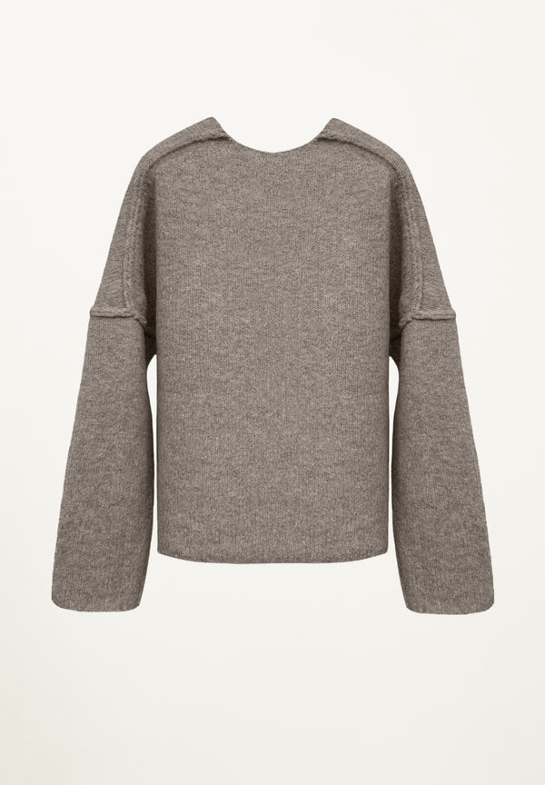 Camden Knit Sweatshirt in Mouse