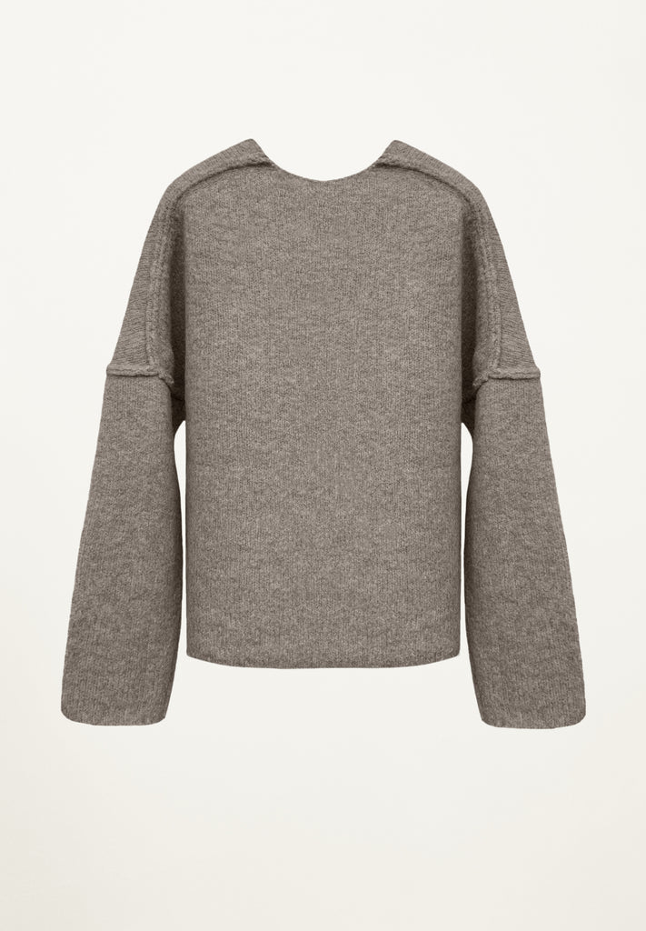 Camden Knit Sweatshirt in Mouse