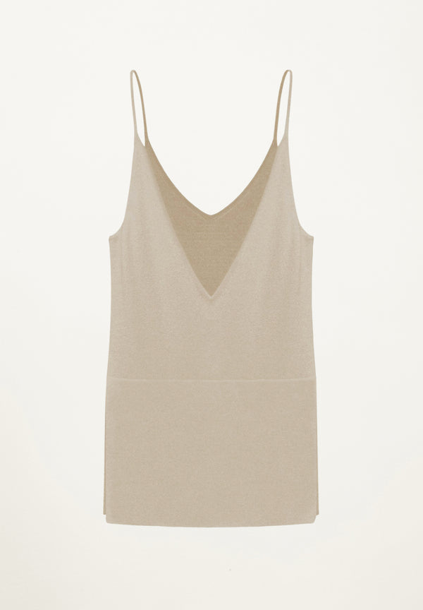 Madalyn Cashmere Cami in Beige