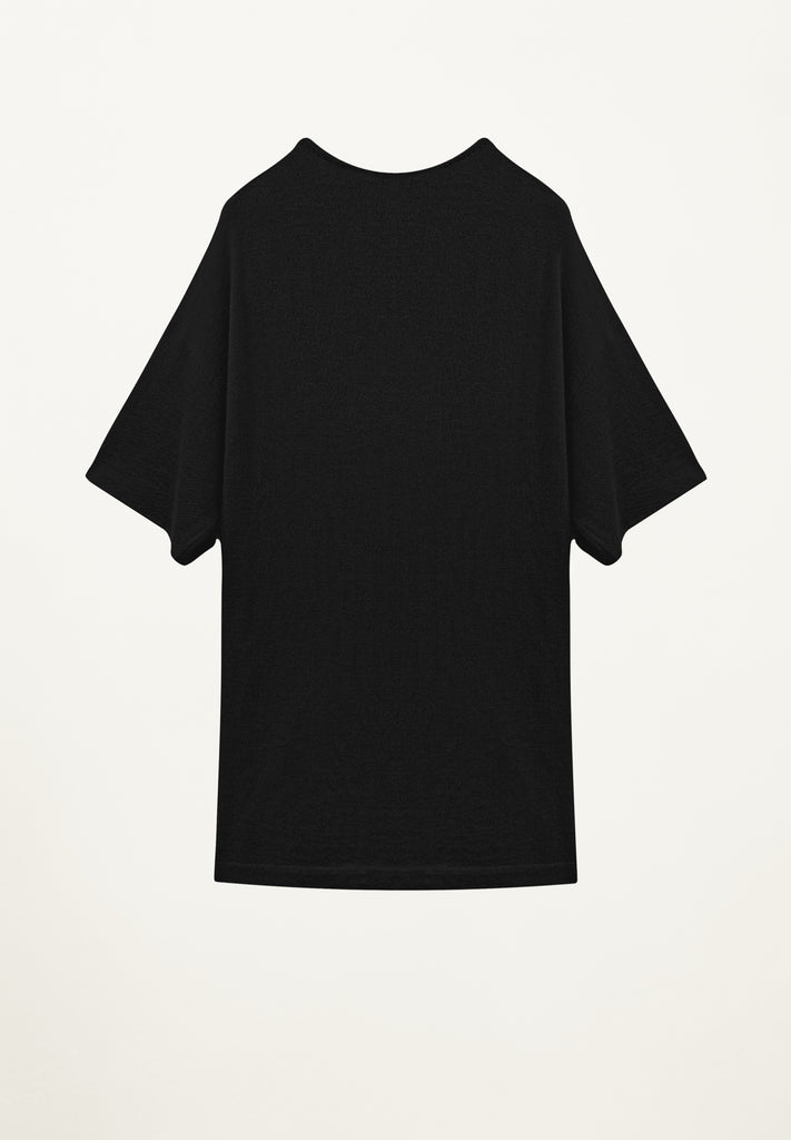 Jeana Cashmere V Neck in Black