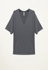 Jeana Cashmere V Neck in Lead