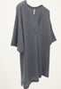 Jeana Cashmere V Neck in Lead