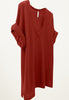 Jeana Cashmere V Neck in Currant