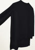 Mia Cashmere Hi Lo Tee in Black