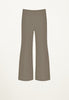 Gemma Crop Flared Pant in Taupe