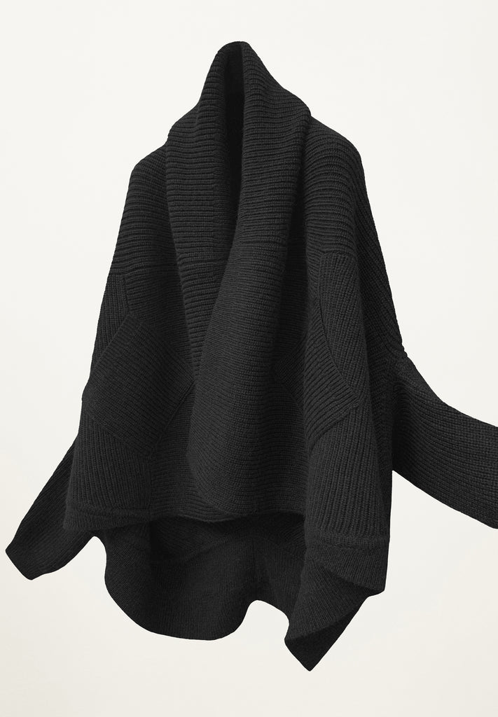 Gio Coat Cardigan in Black