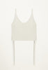 Jules Cashmere Scoop Neck Tank in Cream