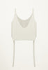 Jules Cashmere Scoop Neck Tank in Cream
