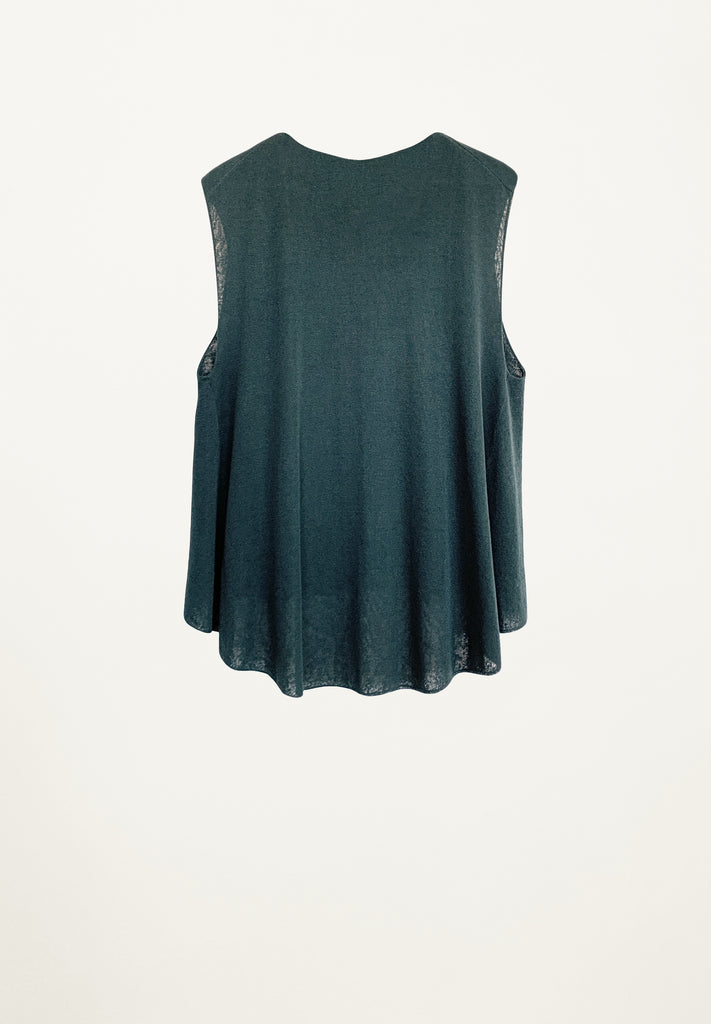 Lucie Sleeveless Blouse in Cypress