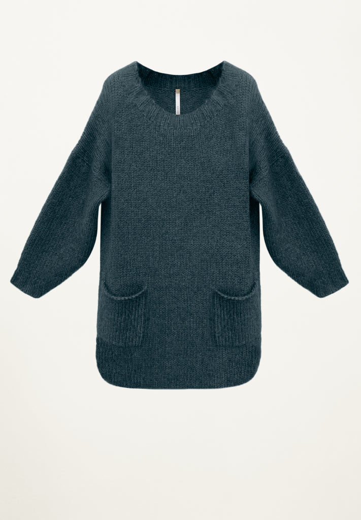 Phoebe Oversized Sweater in Peacock