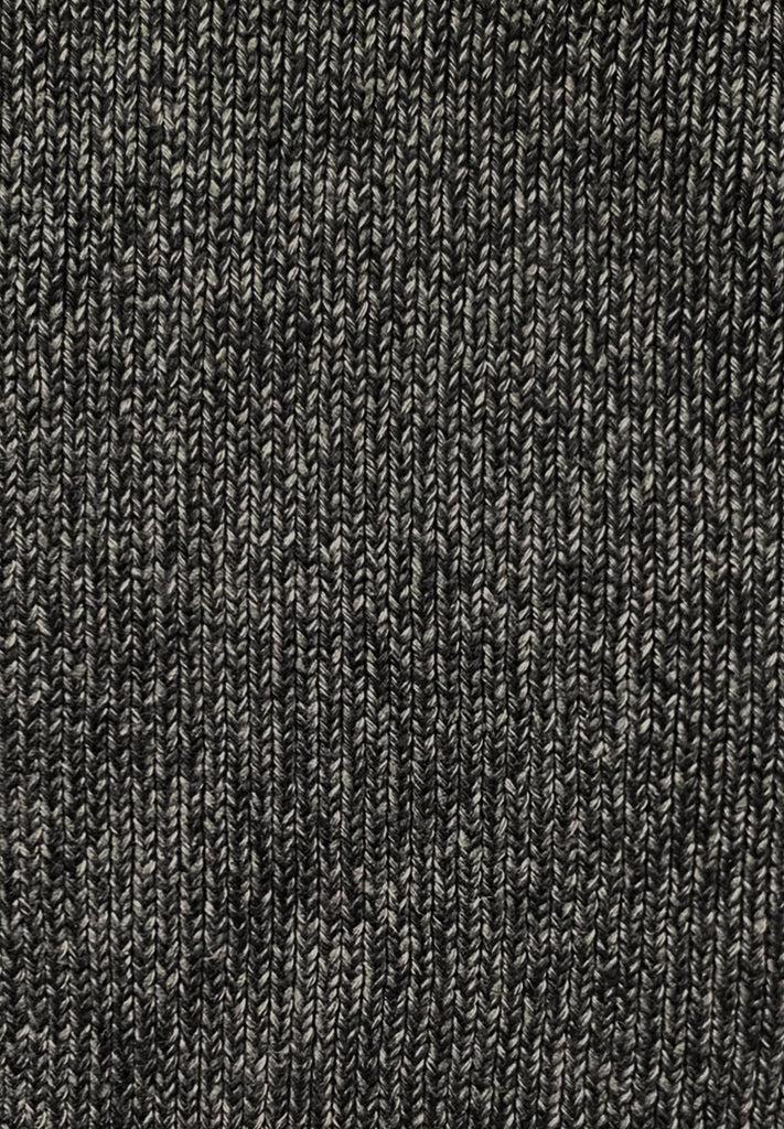 Ribbed Poncho Vest in Ash