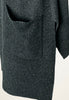Ribbed Poncho Vest in Atlantic