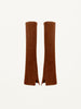 Ribbed Arm Warmers in Cognac
