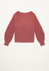 Cashmere Crewneck Sweater in Coral