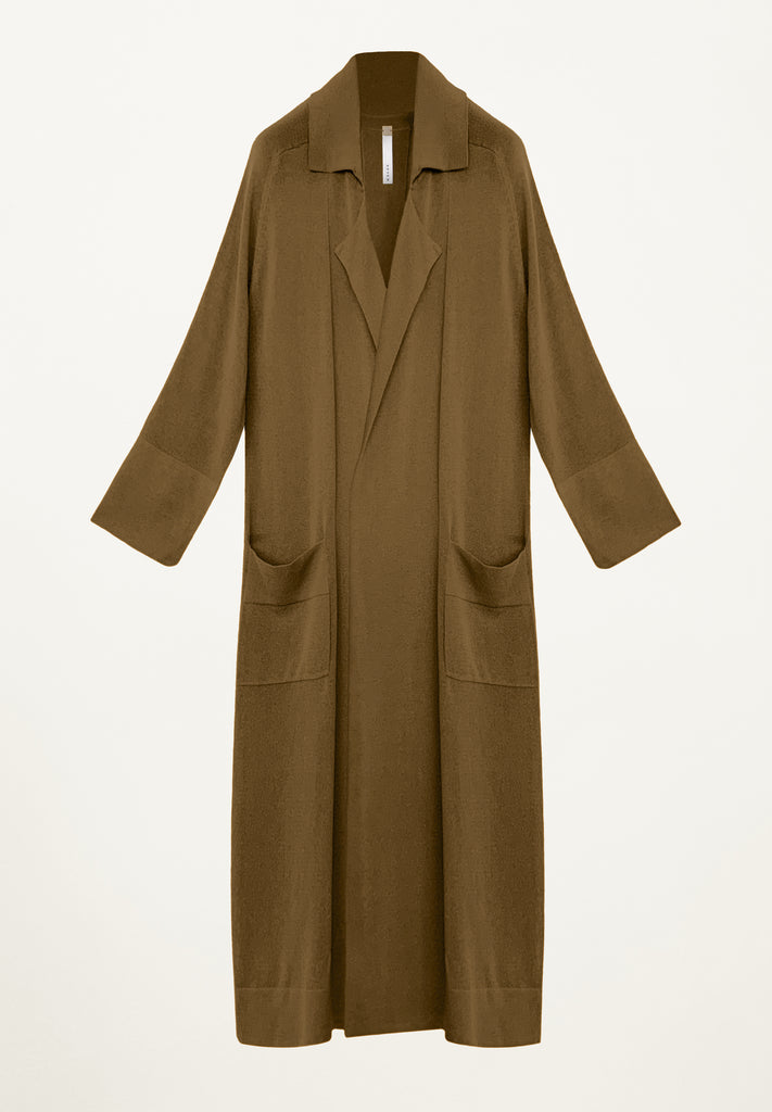 Sloane Belted Trench in Khaki