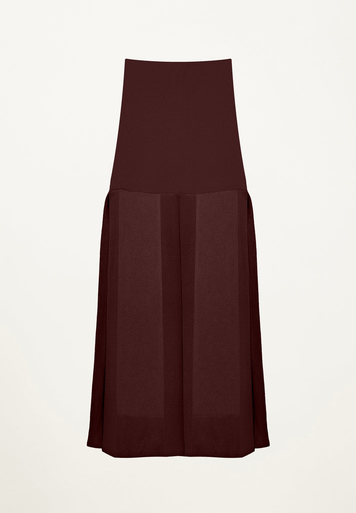 Six Panel Skirt in Plum