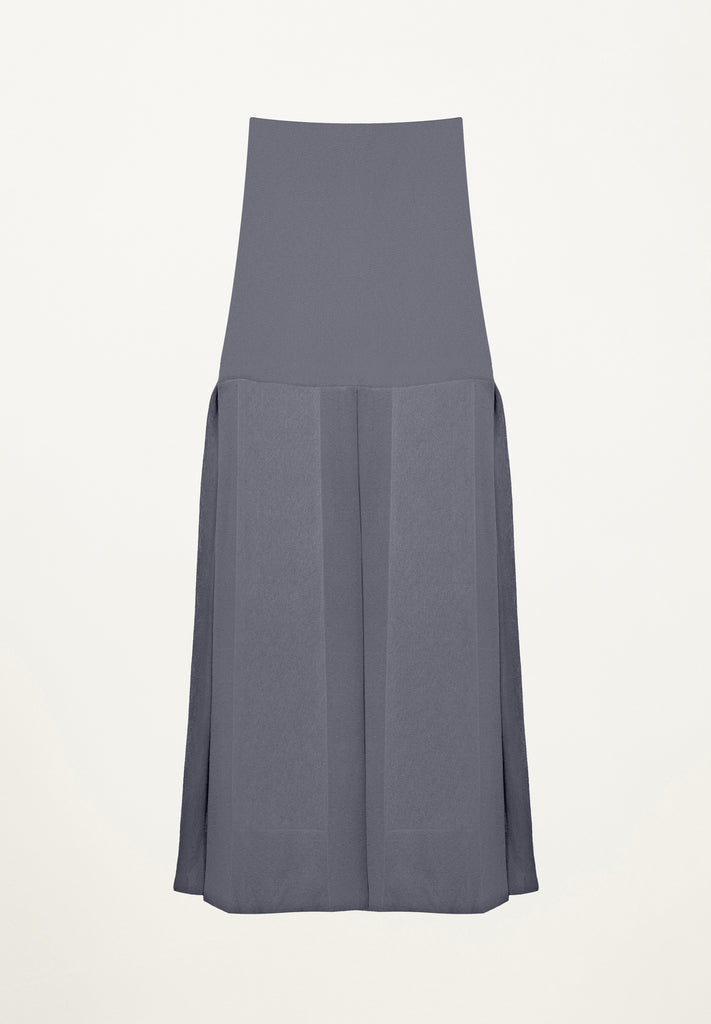 Six Panel Skirt in Slate