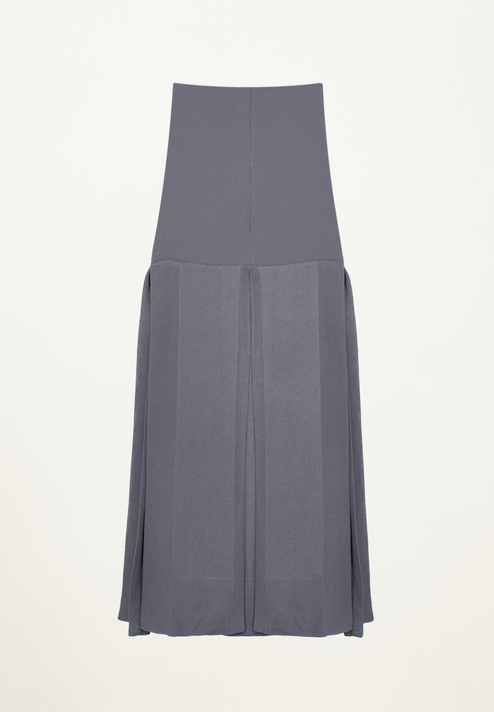 Six Panel Skirt in Slate