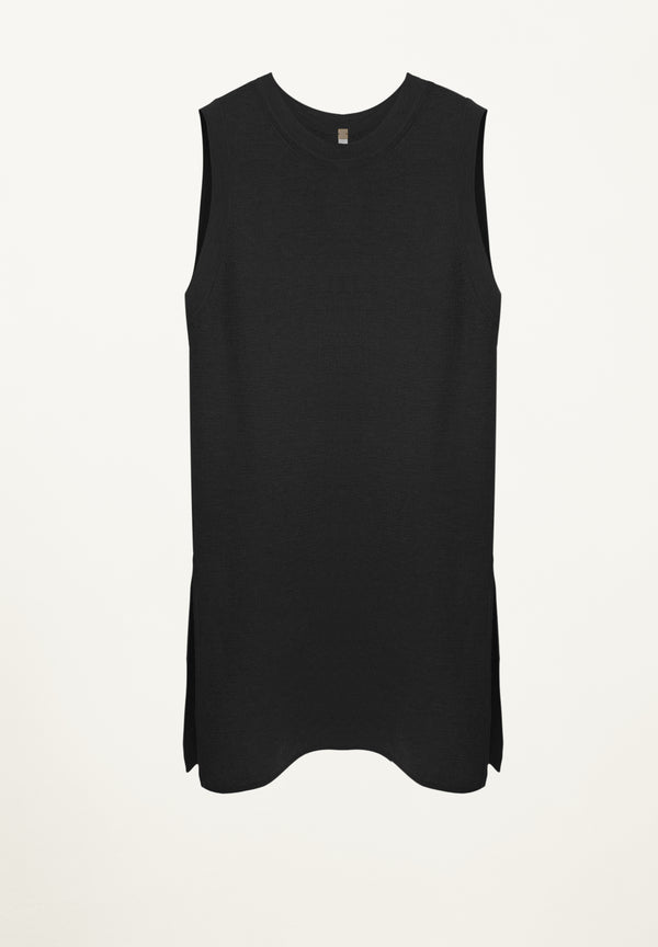 Stella Sleeveless Tunic in Black