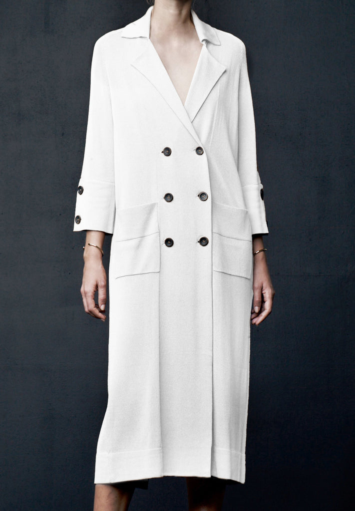 Summer Trench in White